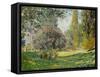 Landscape: The Parc Monceau, 1876-Claude Monet-Framed Stretched Canvas