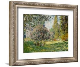 Landscape: The Parc Monceau, 1876-Claude Monet-Framed Giclee Print