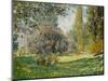 Landscape: The Parc Monceau, 1876-Claude Monet-Mounted Giclee Print