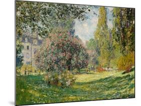Landscape-The Parc Monceau-Claude Monet-Mounted Art Print