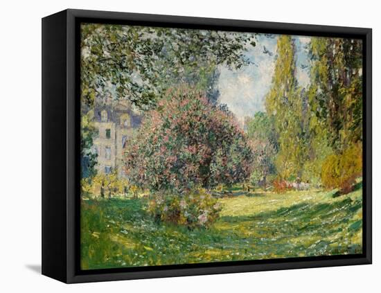Landscape-The Parc Monceau-Claude Monet-Framed Stretched Canvas