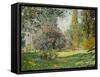 Landscape-The Parc Monceau-Claude Monet-Framed Stretched Canvas