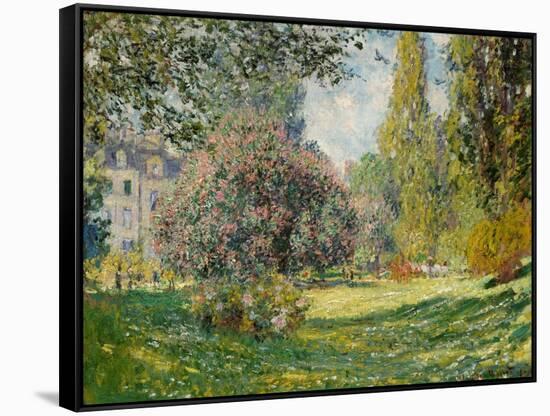 Landscape-The Parc Monceau-Claude Monet-Framed Stretched Canvas