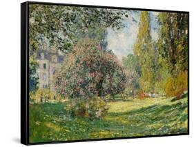 Landscape-The Parc Monceau-Claude Monet-Framed Stretched Canvas