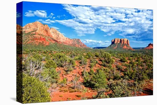 Landscape - Thunder Mountains - Sedona - Arizona - United States-Philippe Hugonnard-Stretched Canvas