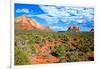 Landscape - Thunder Mountains - Sedona - Arizona - United States-Philippe Hugonnard-Framed Photographic Print