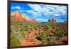 Landscape - Thunder Mountains - Sedona - Arizona - United States-Philippe Hugonnard-Framed Photographic Print