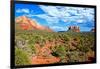 Landscape - Thunder Mountains - Sedona - Arizona - United States-Philippe Hugonnard-Framed Photographic Print