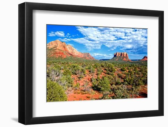 Landscape - Thunder Mountains - Sedona - Arizona - United States-Philippe Hugonnard-Framed Photographic Print