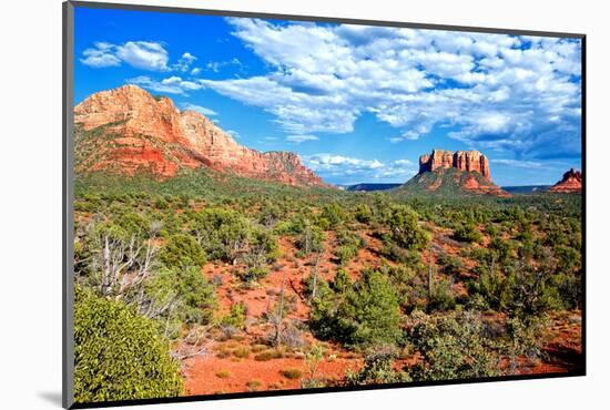 Landscape - Thunder Mountains - Sedona - Arizona - United States-Philippe Hugonnard-Mounted Photographic Print