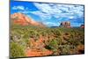 Landscape - Thunder Mountains - Sedona - Arizona - United States-Philippe Hugonnard-Mounted Photographic Print