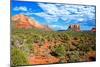 Landscape - Thunder Mountains - Sedona - Arizona - United States-Philippe Hugonnard-Mounted Photographic Print