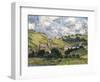 Landscape, Vetheuil-Claude Monet-Framed Art Print