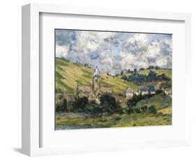 Landscape, Vetheuil-Claude Monet-Framed Art Print