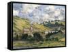 Landscape, Vetheuil-Claude Monet-Framed Stretched Canvas