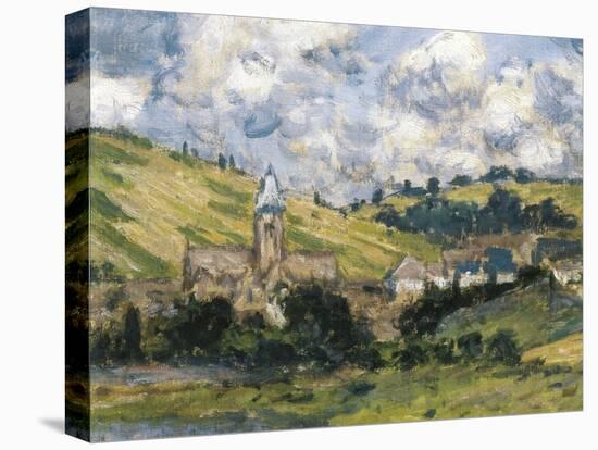 Landscape, Vetheuil-Claude Monet-Stretched Canvas