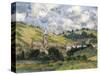 Landscape, Vetheuil-Claude Monet-Stretched Canvas