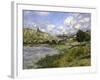 Landscape, Vetheuil-Claude Monet-Framed Art Print