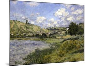 Landscape, Vetheuil-Claude Monet-Mounted Art Print