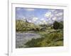 Landscape, Vetheuil-Claude Monet-Framed Art Print