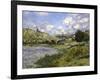 Landscape, Vetheuil-Claude Monet-Framed Art Print