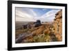 Landscape view from Great Mis Tor, Dartmoor, Devon, UK-Ross Hoddinott / 2020VISION-Framed Photographic Print