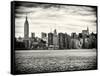 Landscape View Manhattan with the Empire State Building and Chrysler Building - New York-Philippe Hugonnard-Framed Stretched Canvas