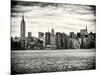 Landscape View Manhattan with the Empire State Building and Chrysler Building - New York-Philippe Hugonnard-Mounted Photographic Print