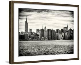 Landscape View Manhattan with the Empire State Building and Chrysler Building - New York-Philippe Hugonnard-Framed Photographic Print