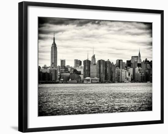 Landscape View Manhattan with the Empire State Building and Chrysler Building - New York-Philippe Hugonnard-Framed Photographic Print