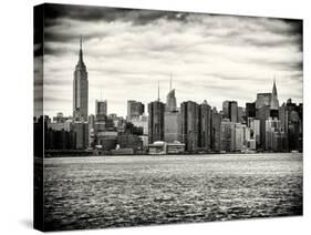 Landscape View Manhattan with the Empire State Building and Chrysler Building - New York-Philippe Hugonnard-Stretched Canvas