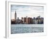 Landscape View Manhattan with the Empire State Building and Chrysler Building - New York-Philippe Hugonnard-Framed Photographic Print