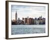 Landscape View Manhattan with the Empire State Building and Chrysler Building - New York-Philippe Hugonnard-Framed Photographic Print