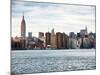 Landscape View Manhattan with the Empire State Building and Chrysler Building - New York-Philippe Hugonnard-Mounted Photographic Print