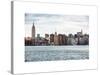 Landscape View Manhattan with the Empire State Building and Chrysler Building - New York-Philippe Hugonnard-Stretched Canvas