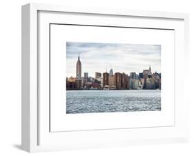 Landscape View Manhattan with the Empire State Building and Chrysler Building - New York-Philippe Hugonnard-Framed Art Print