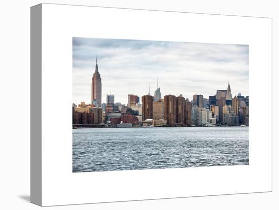 Landscape View Manhattan with the Empire State Building and Chrysler Building - New York-Philippe Hugonnard-Stretched Canvas