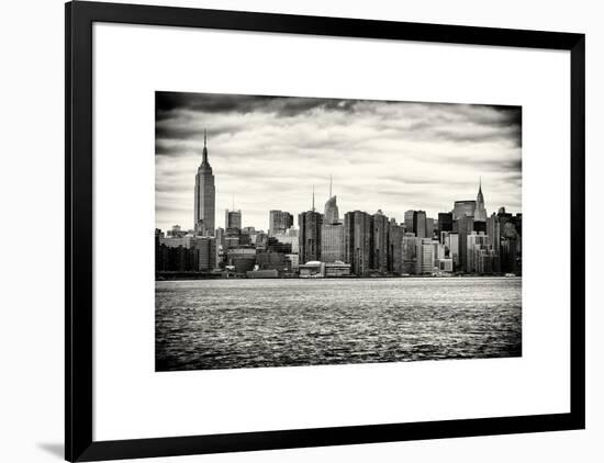 Landscape View Manhattan with the Empire State Building and Chrysler Building - New York-Philippe Hugonnard-Framed Art Print