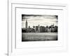 Landscape View Manhattan with the Empire State Building and Chrysler Building - New York-Philippe Hugonnard-Framed Art Print