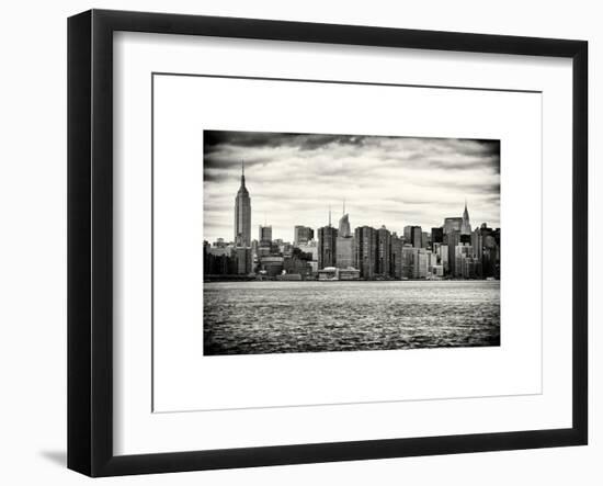 Landscape View Manhattan with the Empire State Building and Chrysler Building - New York-Philippe Hugonnard-Framed Art Print