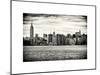 Landscape View Manhattan with the Empire State Building and Chrysler Building - New York-Philippe Hugonnard-Mounted Art Print