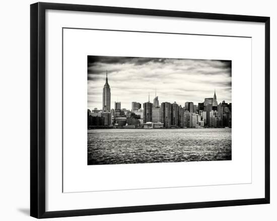 Landscape View Manhattan with the Empire State Building and Chrysler Building - New York-Philippe Hugonnard-Framed Art Print