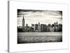 Landscape View Manhattan with the Empire State Building and Chrysler Building - New York-Philippe Hugonnard-Stretched Canvas