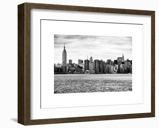 Landscape View Manhattan with the Empire State Building and Chrysler Building - New York-Philippe Hugonnard-Framed Art Print