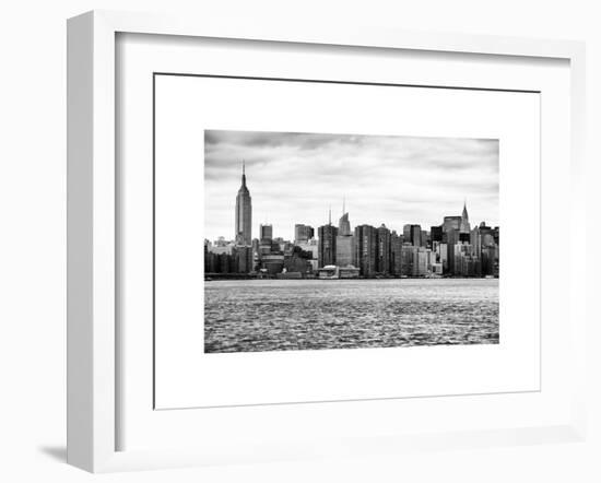 Landscape View Manhattan with the Empire State Building and Chrysler Building - New York-Philippe Hugonnard-Framed Art Print