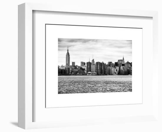 Landscape View Manhattan with the Empire State Building and Chrysler Building - New York-Philippe Hugonnard-Framed Art Print