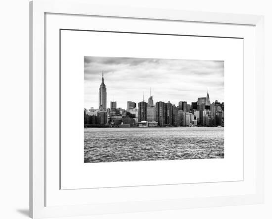 Landscape View Manhattan with the Empire State Building and Chrysler Building - New York-Philippe Hugonnard-Framed Art Print