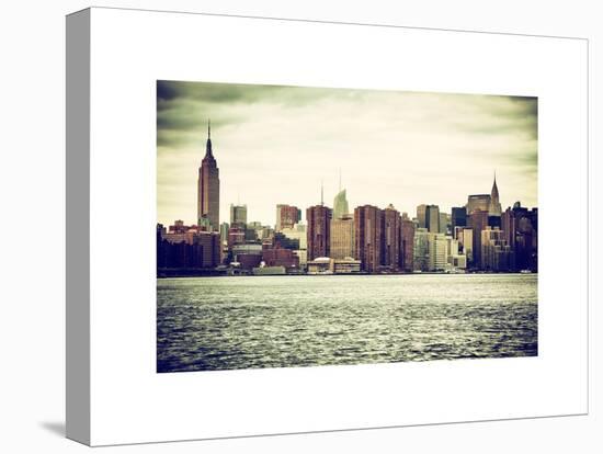 Landscape View Manhattan with the Empire State Building and Chrysler Building - New York-Philippe Hugonnard-Stretched Canvas