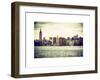 Landscape View Manhattan with the Empire State Building and Chrysler Building - New York-Philippe Hugonnard-Framed Art Print