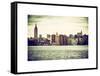 Landscape View Manhattan with the Empire State Building and Chrysler Building - New York-Philippe Hugonnard-Framed Stretched Canvas